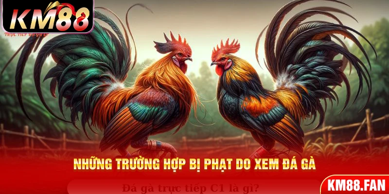 Những trường hợp bị phạt do xem đá gà